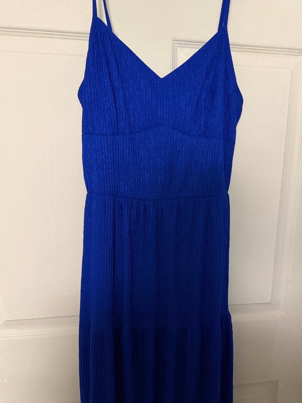 Girls' Royal Blue Spaghetti Strap Dress